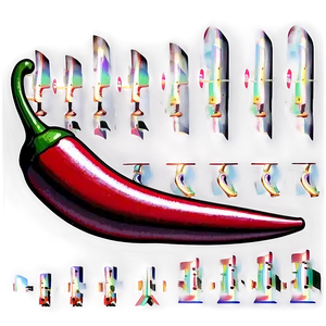 Vintage Chili Pepper PNG 06122024