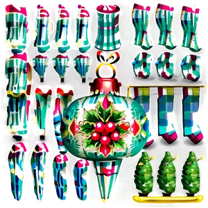 Vintage Christmas A PNG