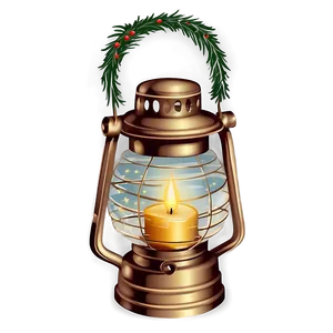 Vintage Christmas Lantern PNG Hxn PNG