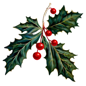 Vintage Christmas Mistletoe PNG 06252024 PNG
