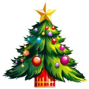 Vintage Christmas Tree PNG 28 PNG