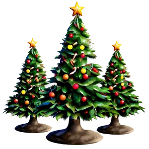 Vintage Christmas Tree Png 34 PNG image