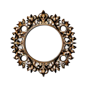 Vintage Circle Frame Png 06122024 PNG image