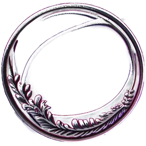 Vintage Circle Outline PNG Deq PNG