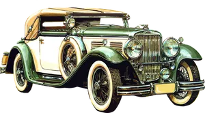 Vintage Classic Car Illustration