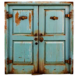 Vintage Closed Door Picture Png 17 PNG image