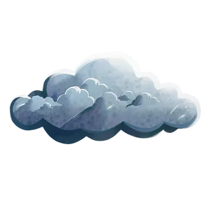 Vintage Cloud Illustration PNG Mmw