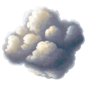 Vintage Cloud Vector Drawing Png 06262024 PNG image