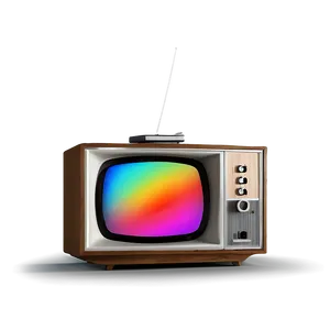 Vintage Color Television Png 05252024 PNG image