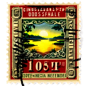 Vintage Commemorative Stamp PNG 06282024