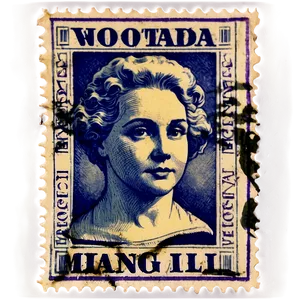 Vintage Commemorative Stamp PNG Gwr