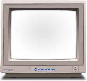 Vintage Commodore1084 S Monitor PNG image