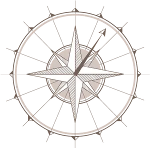 Vintage Compass Rose Graphic PNG image