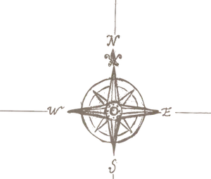 Vintage Compass Rose Graphic PNG image