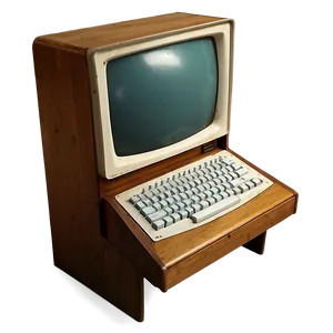 Vintage Computer Desk Png 06262024 PNG image