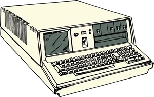 Vintage Computer Illustration PNG image