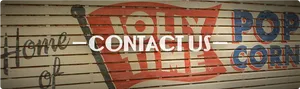 Vintage Contact Us Sign
