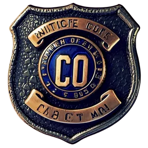 Vintage Cop Badge Art Png 05252024 PNG image