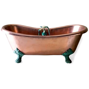 Vintage Copper Bathtub Png 73 PNG image