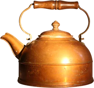 Vintage Copper Teapot PNG image