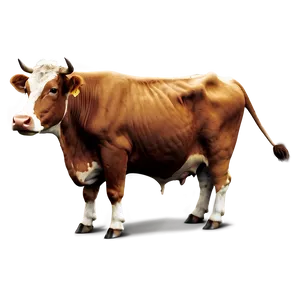 Vintage Cow Drawing Clipart Png 50 PNG image