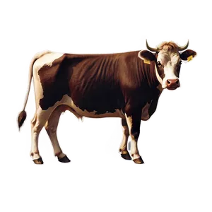 Vintage Cow Drawing Clipart Png 51 PNG image