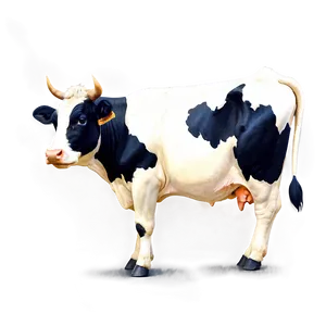 Vintage Cow Illustration Png 05032024 PNG image