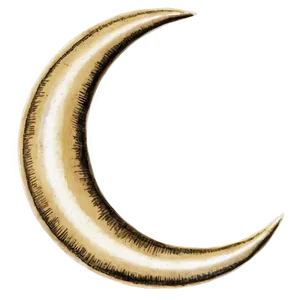 Vintage Crescent Moon Png Evg PNG image