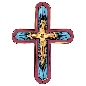 Vintage Cross Outline Png 85 PNG image