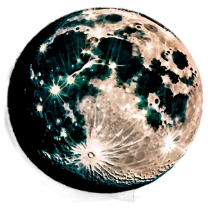 Vintage Dark Moon PNG 06252024