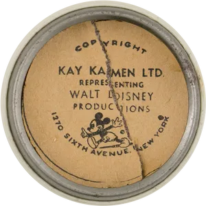 Vintage Disney Kay Kamen Representation Seal PNG