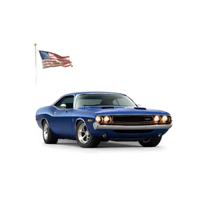 Vintage Dodge Challenger PNG 06252024