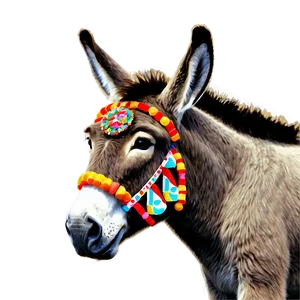 Vintage Donkey Art PNG Eqx