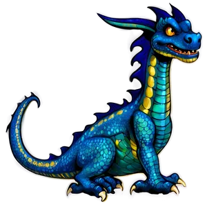 Vintage Dragon Clipart PNG 43