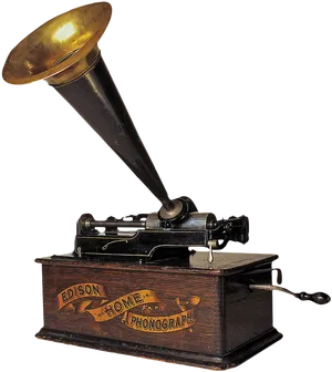 Vintage Edison Home Phonograph.png PNG image