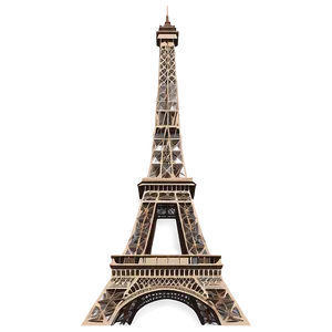 Vintage Eiffel Tower Illustration Png Cbf84 PNG image