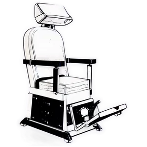 Vintage Electric Chair Design Png 06212024 PNG image