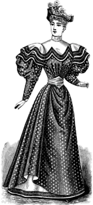 Vintage Elegant Woman Illustration