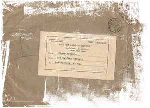 Vintage Envelope First Class Mail PNG image