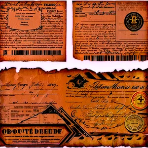 Vintage Ephemera Paper Png 17 PNG image