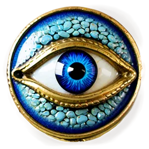 Vintage Evil Eye PNG Pog