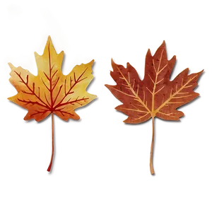 Vintage Fall Leaves Png 37 PNG image