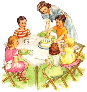 Vintage Family Birthday Celebration