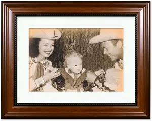 Vintage Family Portraitin Love Frame PNG image