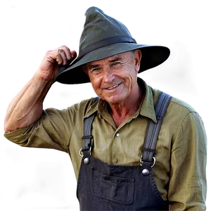 Vintage Farmer Image PNG 05242024