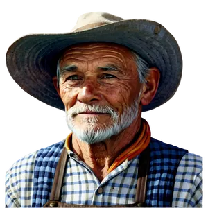Vintage Farmer Image PNG Nrc