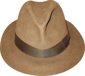 Vintage Fedora Hat Sepia Tone PNG image