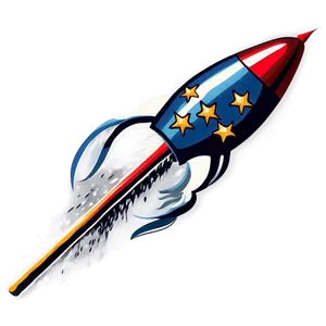 Vintage Firework Rocket PNG Ing56