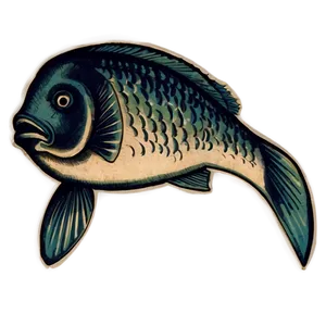 Vintage Fish Drawing Png Ydv PNG image