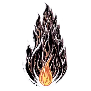 Vintage Flame PNG 75